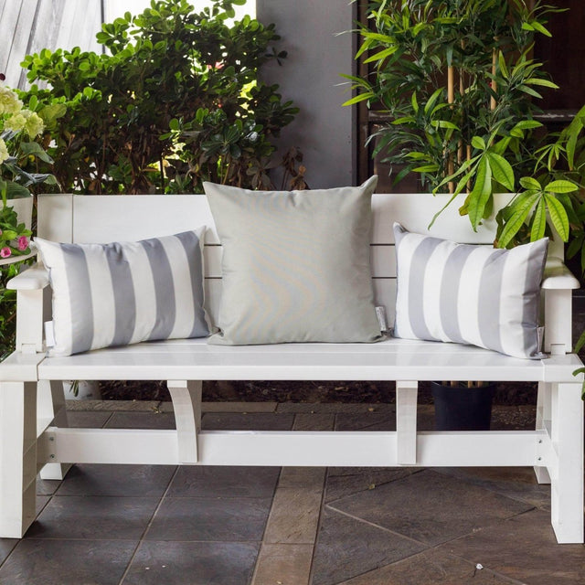 Outdoor Silver Weather-Resistant 14x20 Polyester Pillow - Omega Lifestyles