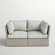 Outdoor Weather - Resistant Wicker Loveseat With Cushions - Serenova - Omega Lifestyles