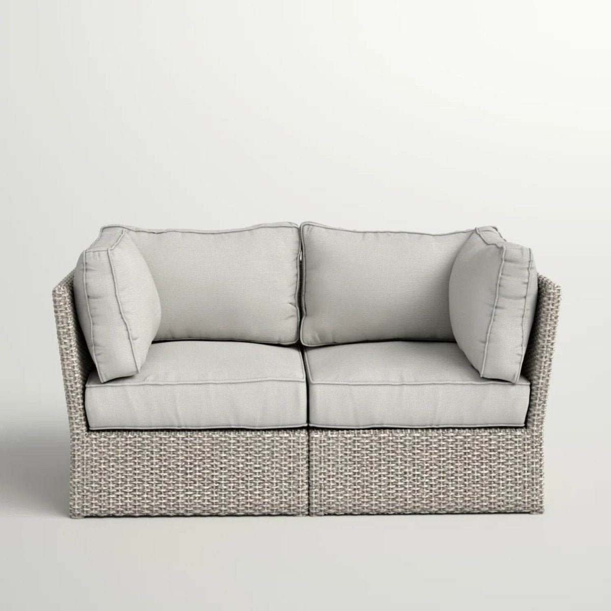 Outdoor Weather - Resistant Wicker Loveseat With Cushions - Serenova - Omega Lifestyles