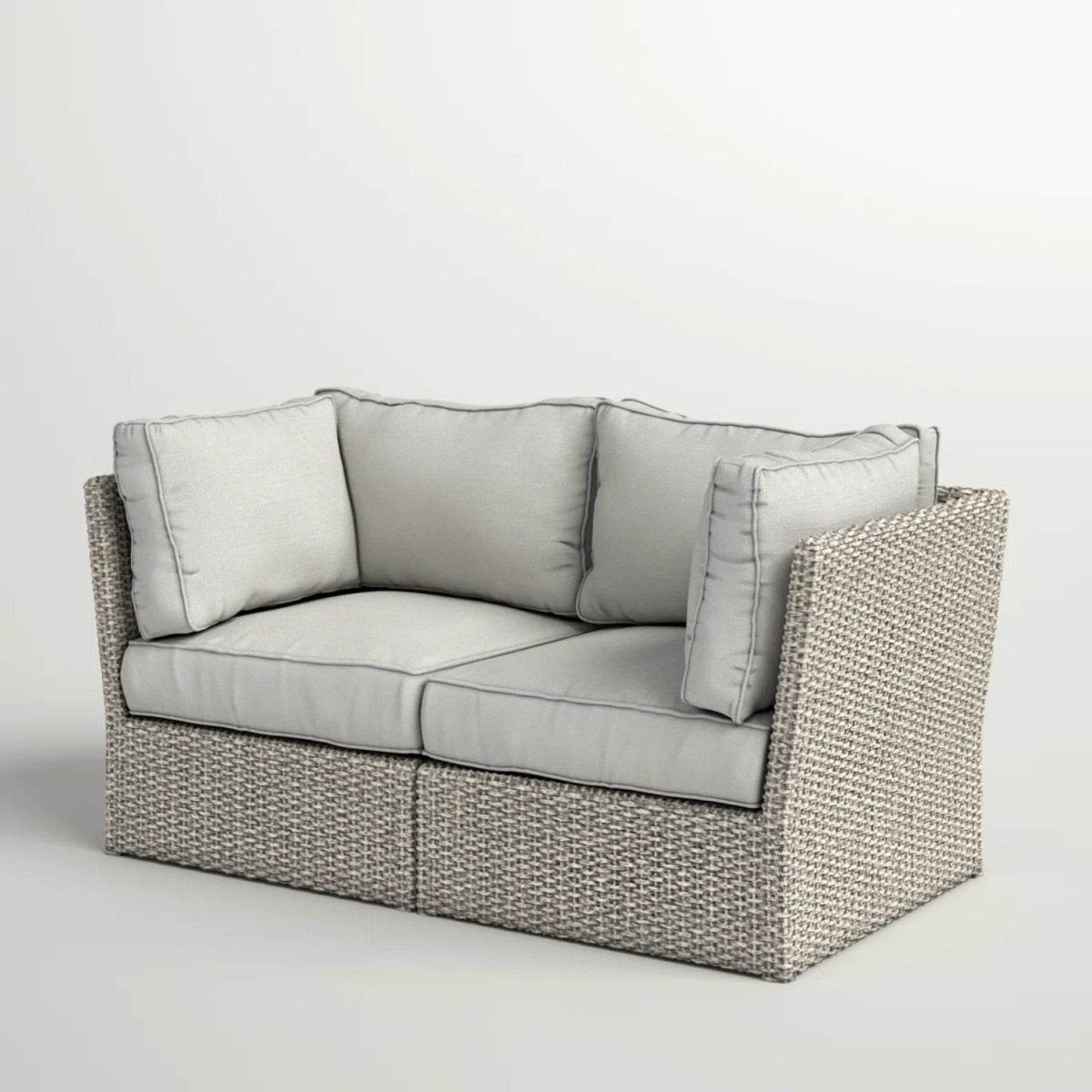 Outdoor Weather - Resistant Wicker Loveseat With Cushions - Serenova - Omega Lifestyles
