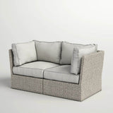Outdoor Weather - Resistant Wicker Loveseat With Cushions - Serenova - Omega Lifestyles