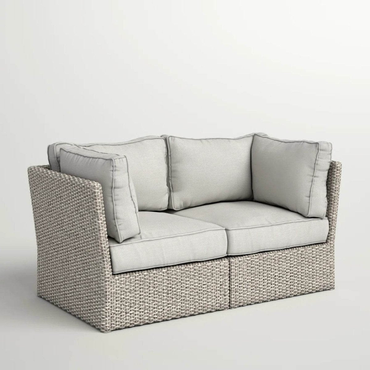 Outdoor Weather - Resistant Wicker Loveseat With Cushions - Serenova - Omega Lifestyles