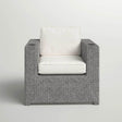Outdoor Wicker Club Chair With Plush Weather - Resistant Cushions - Serenova - Omega Lifestyles