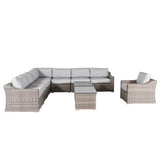 Outdoor Wicker Patio Seating Group With Cushions - Serenova - Omega Lifestyles