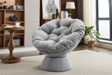 Oversized 360-Degree Swivel Chenille Accent Chair - Sleep Galleria