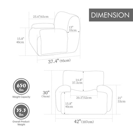 Oversized Chenille Foam Filled Beige Armchair - Omega Lifestyles