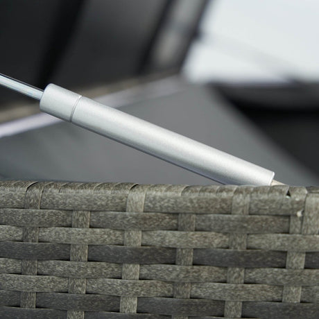 Oversized Grey PE Rattan Waterproof Outdoor Storage Box - Omega Lifestyles