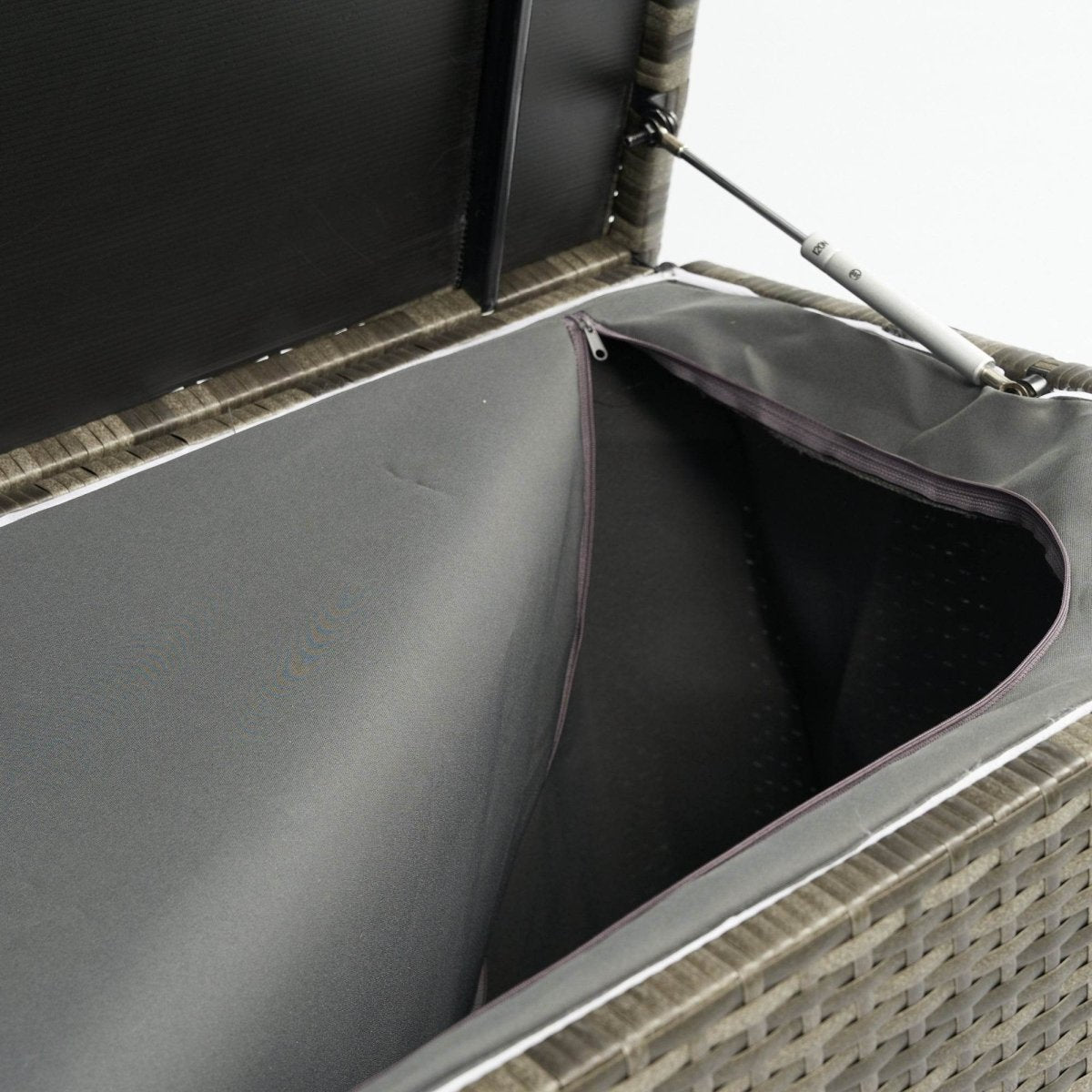 Oversized Grey PE Rattan Waterproof Outdoor Storage Box - Omega Lifestyles