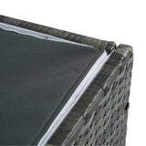 Oversized Grey PE Rattan Waterproof Outdoor Storage Box - Omega Lifestyles
