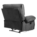 Oversized Manual Push - Back Velvet Massage Recliner Chair - Serenova - Omega Lifestyles