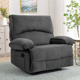 Oversized Manual Push - Back Velvet Massage Recliner Chair - Serenova - Omega Lifestyles