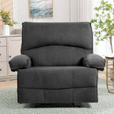 Oversized Manual Push - Back Velvet Massage Recliner Chair - Serenova - Omega Lifestyles