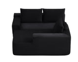 Plush Corduroy Modular Sectional Sofa With Chaise - Omega Lifestyles