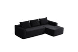 Plush Corduroy Modular Sectional Sofa With Chaise - Omega Lifestyles