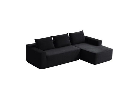 Plush Corduroy Modular Sectional Sofa With Chaise - Omega Lifestyles