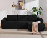 Plush Corduroy Modular Sectional Sofa With Chaise - Omega Lifestyles