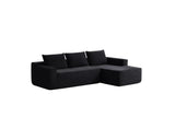 Plush Corduroy Modular Sectional Sofa With Chaise - Omega Lifestyles