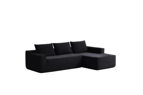 Plush Corduroy Modular Sectional Sofa With Chaise - Omega Lifestyles