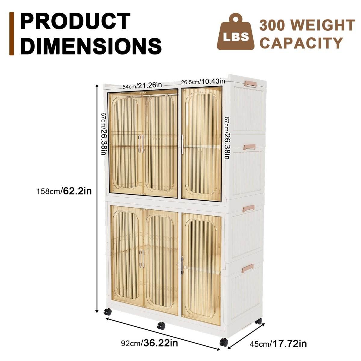 Portable Children’s Wardrobe Closet Storage Organizer With Casters - Sleep Galleria