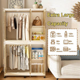 Portable Children’s Wardrobe Closet Storage Organizer With Casters - Sleep Galleria
