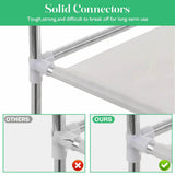 Portable Fabric Closet Organizer Wardrobe Storage Rack - Omega Lifestyles