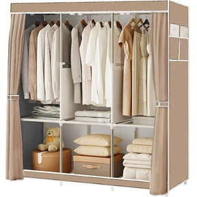 Portable Fabric Closet Organizer Wardrobe Storage Rack - Omega Lifestyles