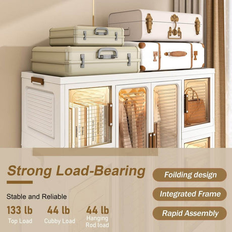 Portable Polypropylene Children's Wardrobe Closet Organizer - Sleep Galleria