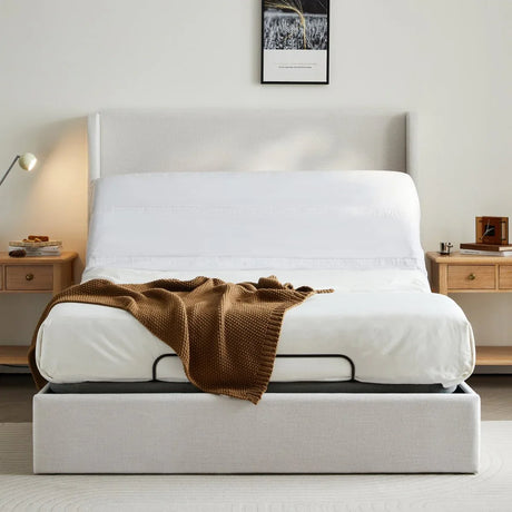 Queen Adjustable Bed Base Frame With Massage and Wireless Remote - Omega Lifestyles