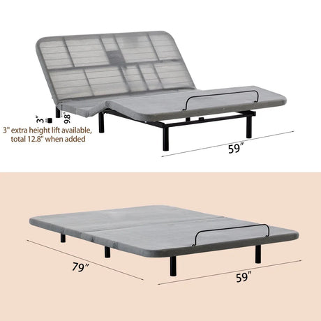 Queen Adjustable Bed Base Frame With Massage and Wireless Remote - Omega Lifestyles