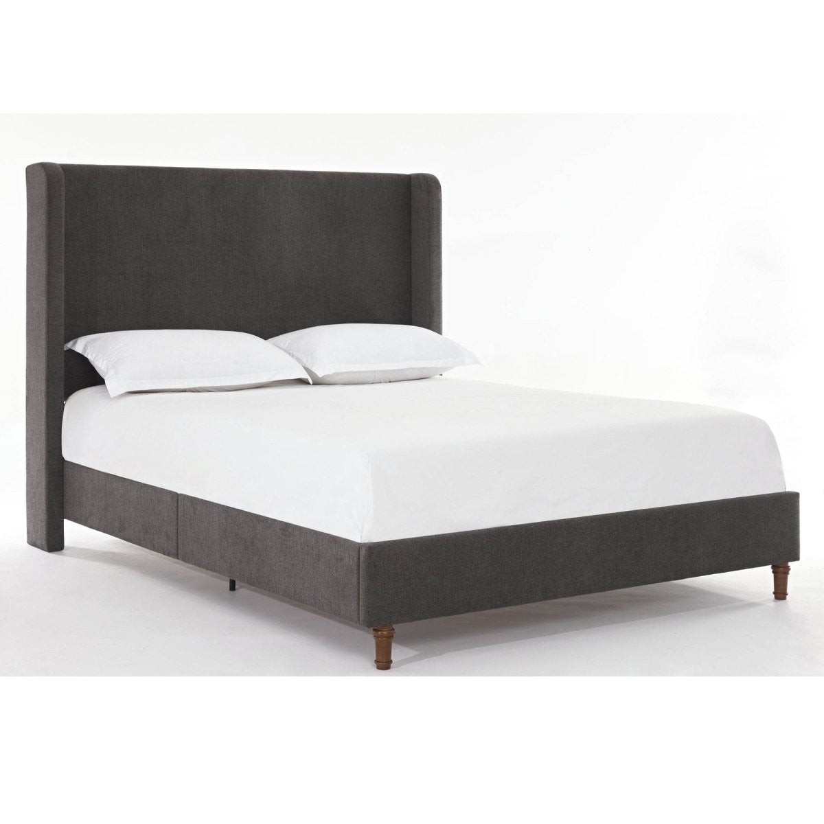 Queen Contemporary Velvet Upholstered Bed Frame - Serenova - Omega Lifestyles