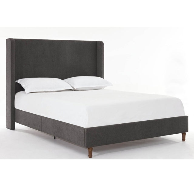 Queen Contemporary Velvet Upholstered Bed Frame - Omega Lifestyles