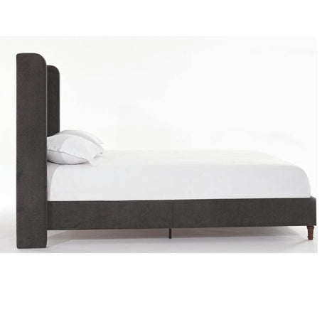 Queen Contemporary Velvet Upholstered Bed Frame - Serenova - Omega Lifestyles