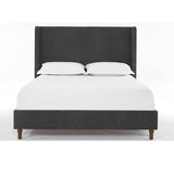 Queen Contemporary Velvet Upholstered Bed Frame - Serenova - Omega Lifestyles