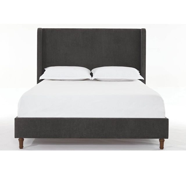 Queen Contemporary Velvet Upholstered Bed Frame - Omega Lifestyles