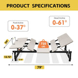 Queen Electric Adjustable Steel Bed Base With Wireless Remote - Serenova - Omega Lifestyles