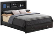Queen Elegant Black Storage Bed Frame - Serenova - Omega Lifestyles