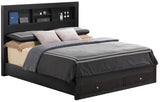Queen Elegant Black Storage Bed Frame - Serenova - Omega Lifestyles
