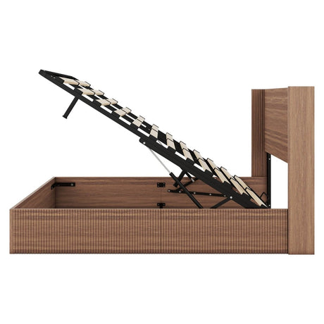 Queen Lift Storage Bed Frame With Gas Lift Mechanism - Serenova - Omega Lifestyles