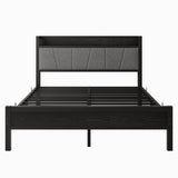Queen Metal Wood Storage Bed Frame With Charging Station - Serenova - Omega Lifestyles