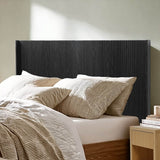 Queen Solid Wood Modern Farmhouse Fluted Panel Headboard - Serenova - Omega Lifestyles