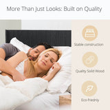 Queen Solid Wood Modern Farmhouse Fluted Panel Headboard - Serenova - Omega Lifestyles