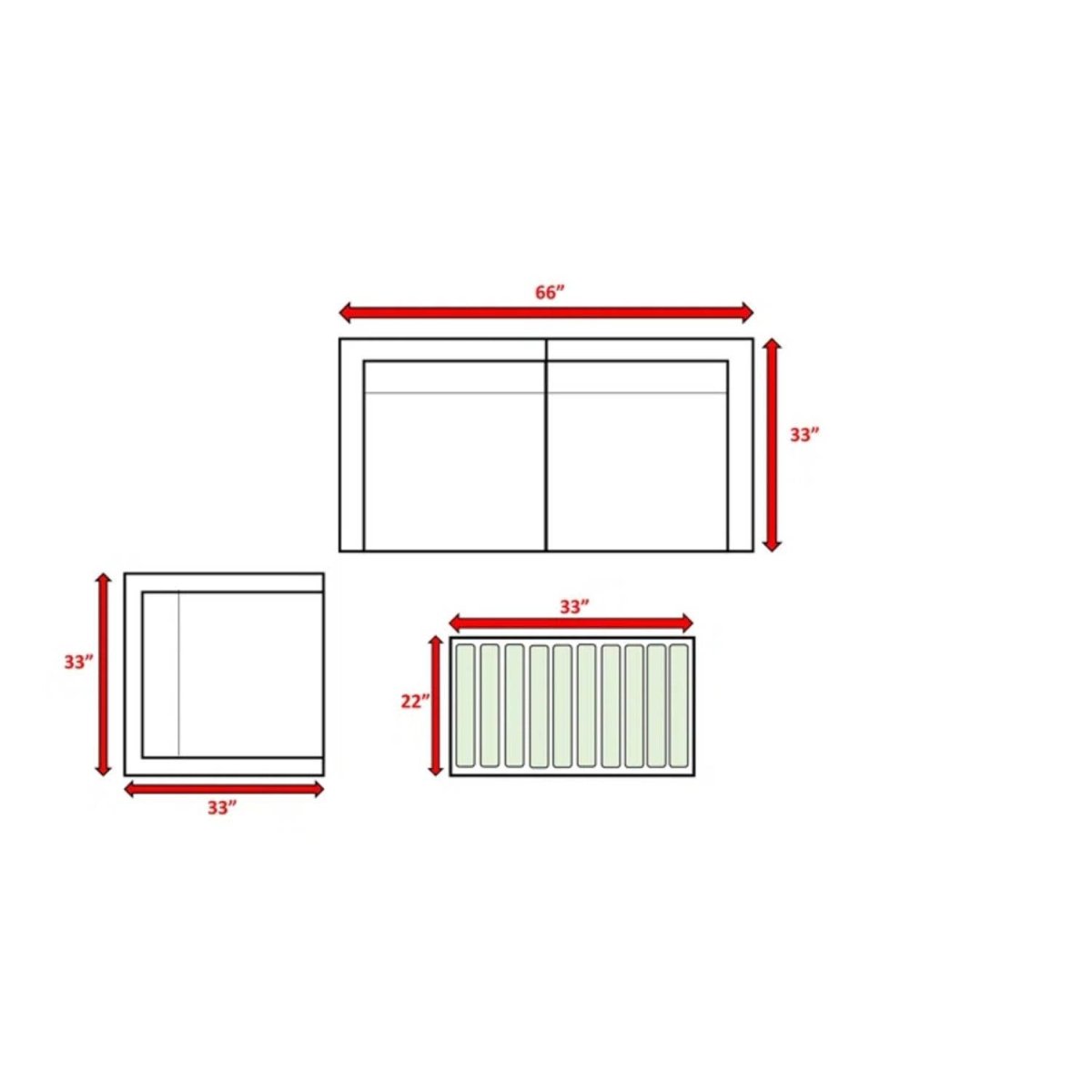 Rattan Wicker 3 - Person Outdoor Patio Seating Group - Serenova - Omega Lifestyles