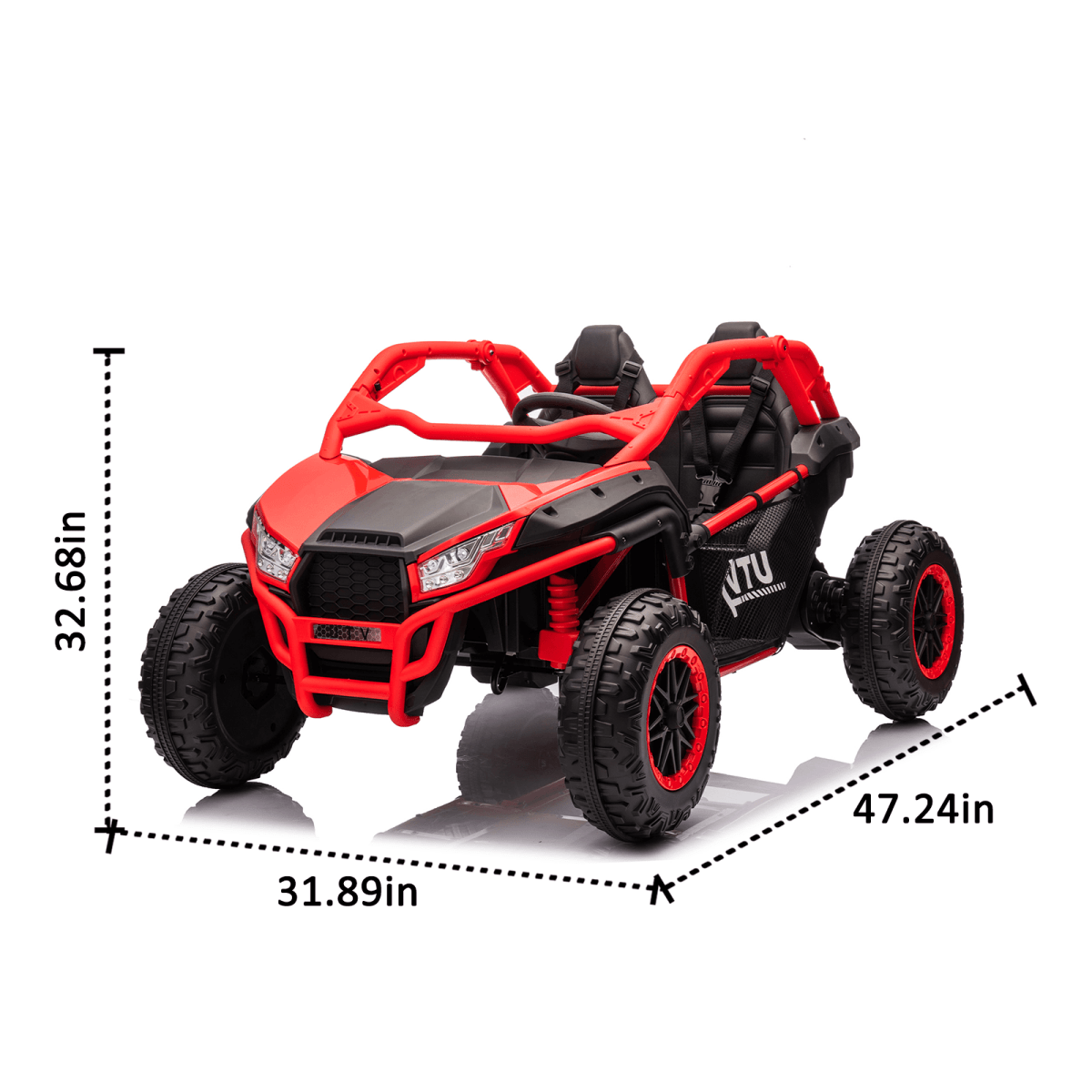 Remote Control Two - Seater Kids Ride On UTV with Suspension - Serenova - Omega Lifestyles