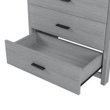 Retro American Country Style 5-Drawer Wooden Dresser - Omega Lifestyles