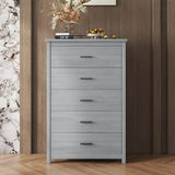 Retro American Country Style 5-Drawer Wooden Dresser - Omega Lifestyles