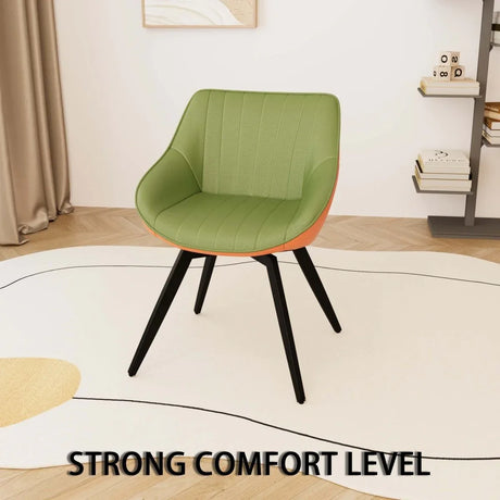 Round Tulip Dining Table With 2 Cushioned PU Chairs Set - Omega Lifestyles