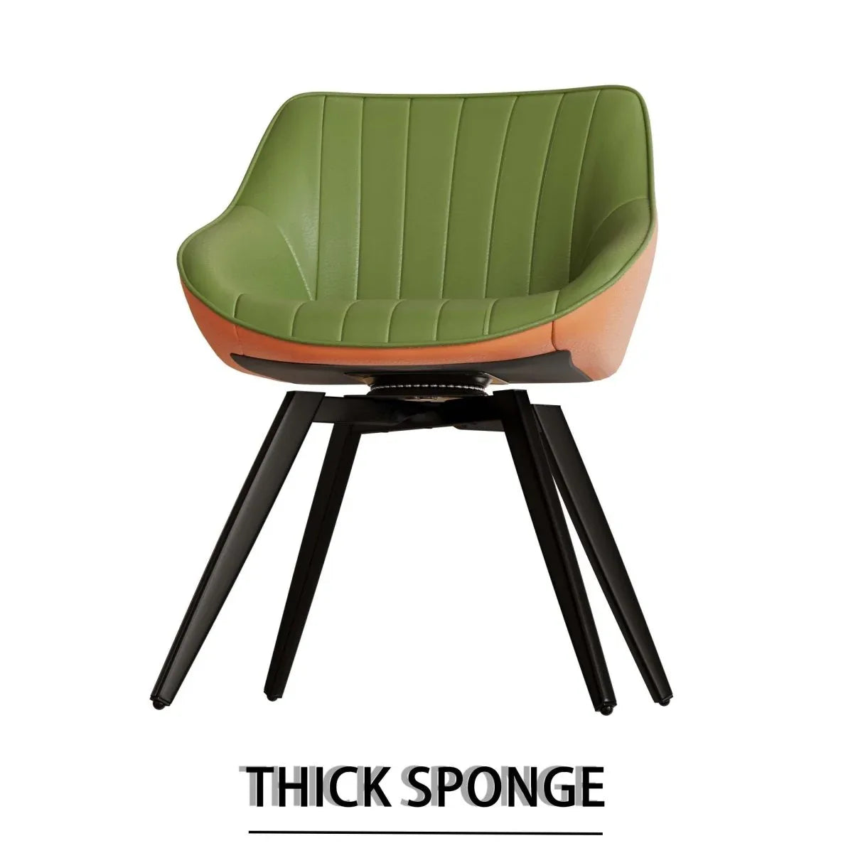 Round Tulip Dining Table With 2 Cushioned PU Chairs Set - Omega Lifestyles