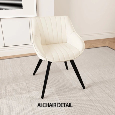 Round Tulip MDF Dining Table Set With 2 PU Chairs - Omega Lifestyles