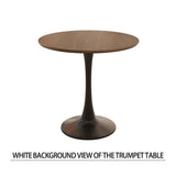 Round Tulip MDF Dining Table Set With 2 PU Chairs - Omega Lifestyles