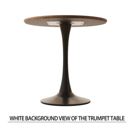 Round Tulip MDF Dining Table Set With 2 PU Chairs - Omega Lifestyles